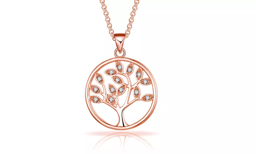 Image 4: Levensboom-ketting met kristallen