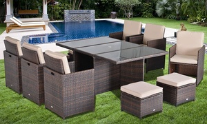  Outsunny 10-Seater Rattan Furniture Set 