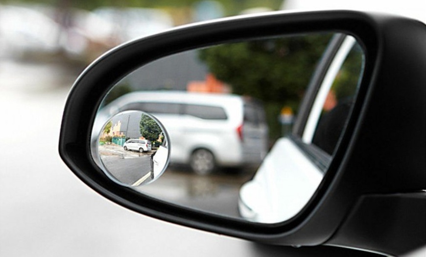 Image 1: Blind Spot Stick-On Mirror Set