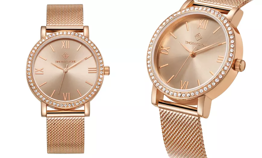 Image 2: Montre ornée de cristaux Swarovski®