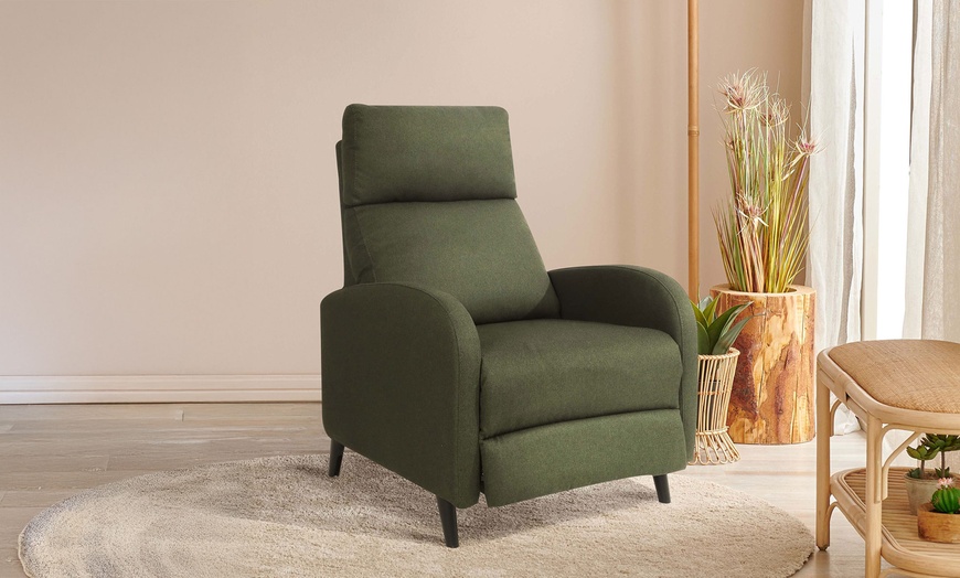 Image 6: Cariz Fabric Recliner Chair