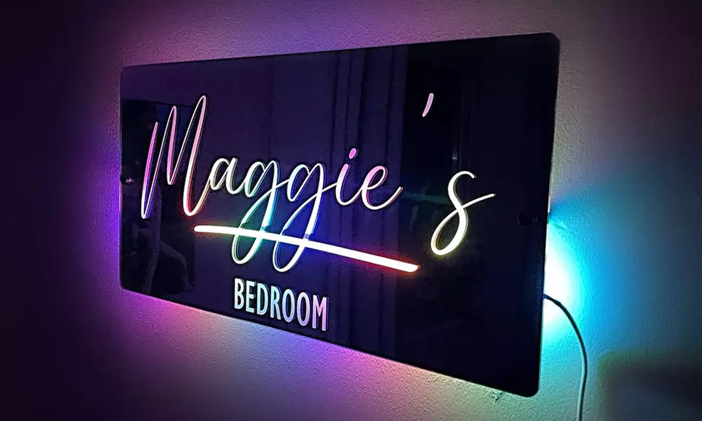 Custom Mirror Sign from Justyling