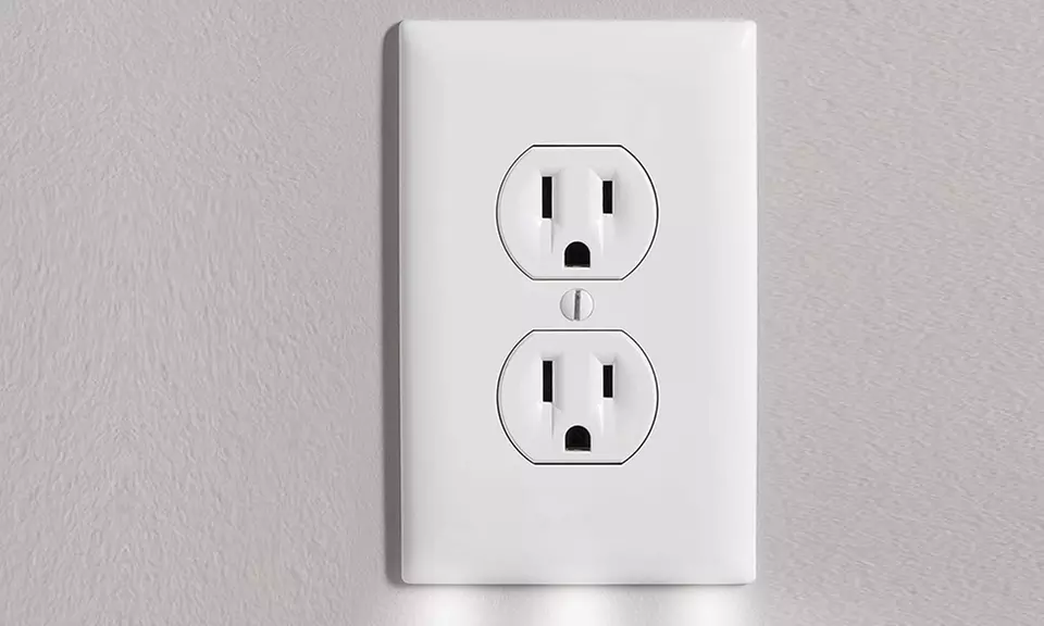 EcoCover Outlet Wall Plate Cover with 3 LED Night Lights (2- or 4-Pack) - Primary Image