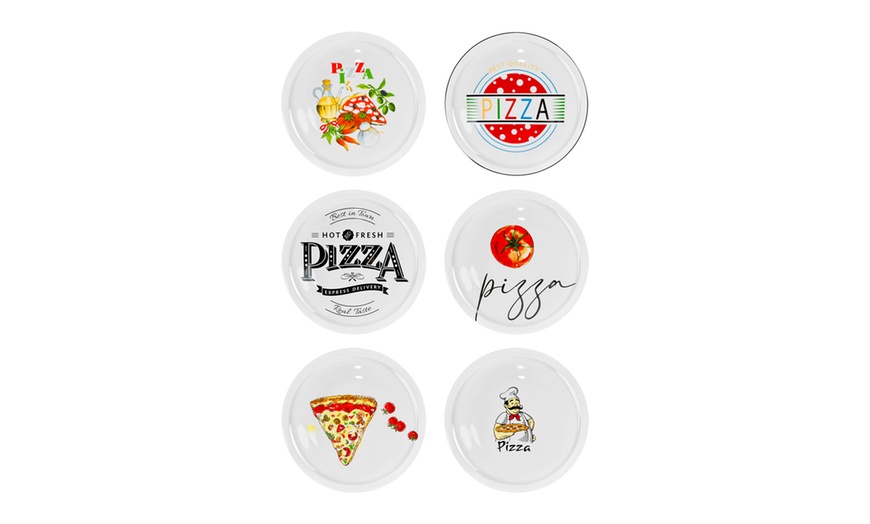 Image 2: Set da 6 piatti per la pizza