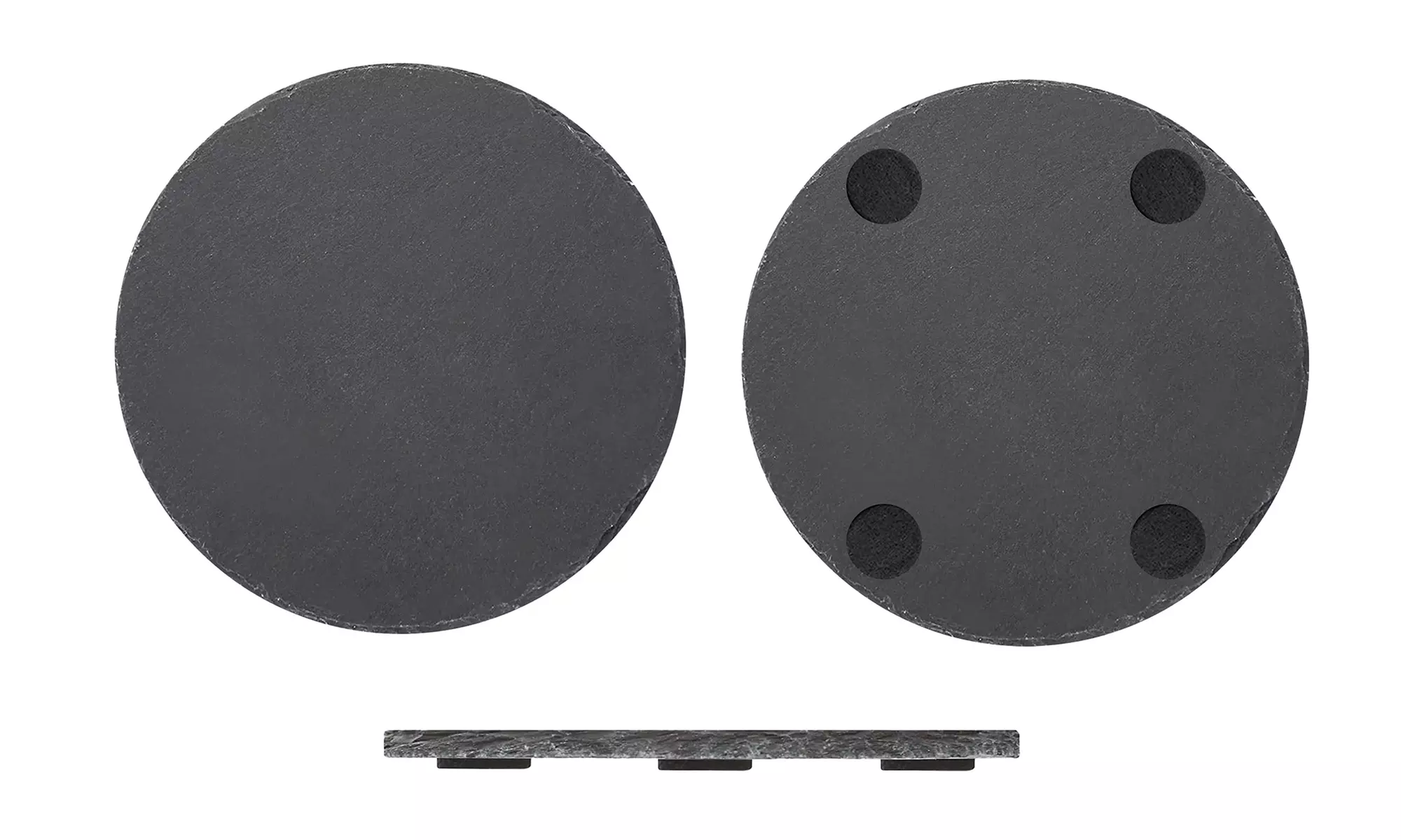 8er-Set natürliche Schiefer-Untersetzer