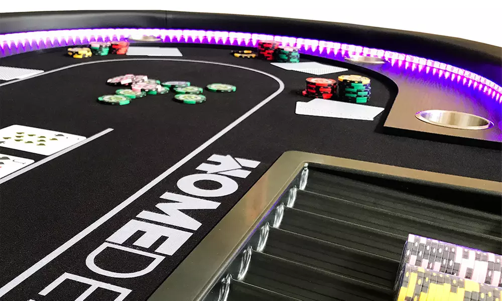Home Deluxe LED-Pokertisch „Full house"
