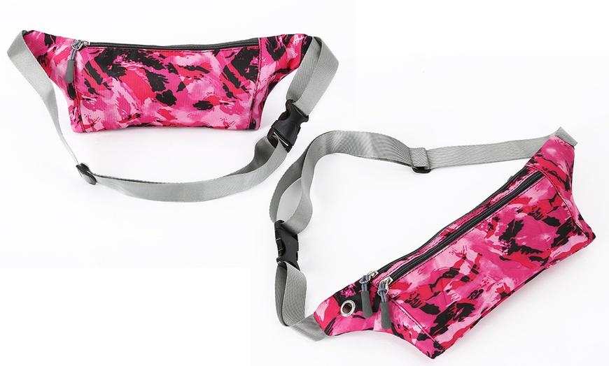 Image 3: Camouflage Sport Waist Belt Bag