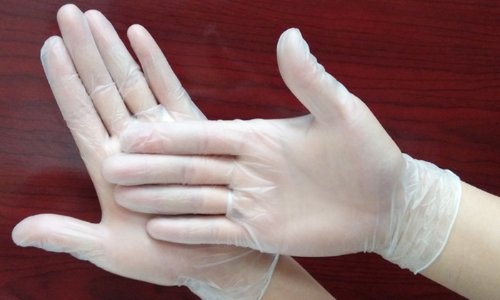 100x Disposable Protective Gloves | Groupon