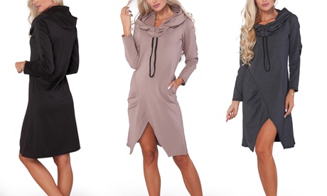 Robe à capuche en coton avec poches, collection Lisa