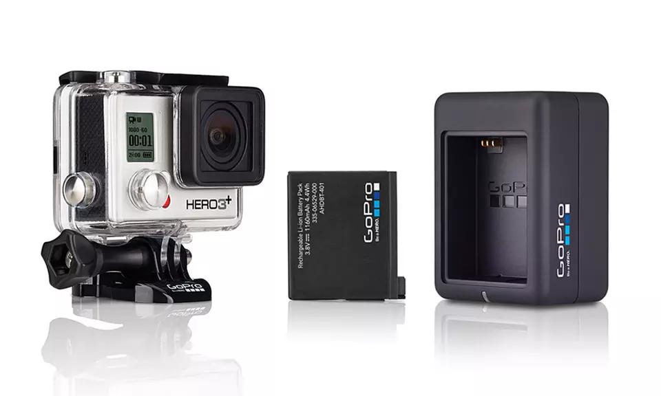 GoPro Hero3+ Silver Edition Action Camera with Additional Battery and Charger - Primary Image