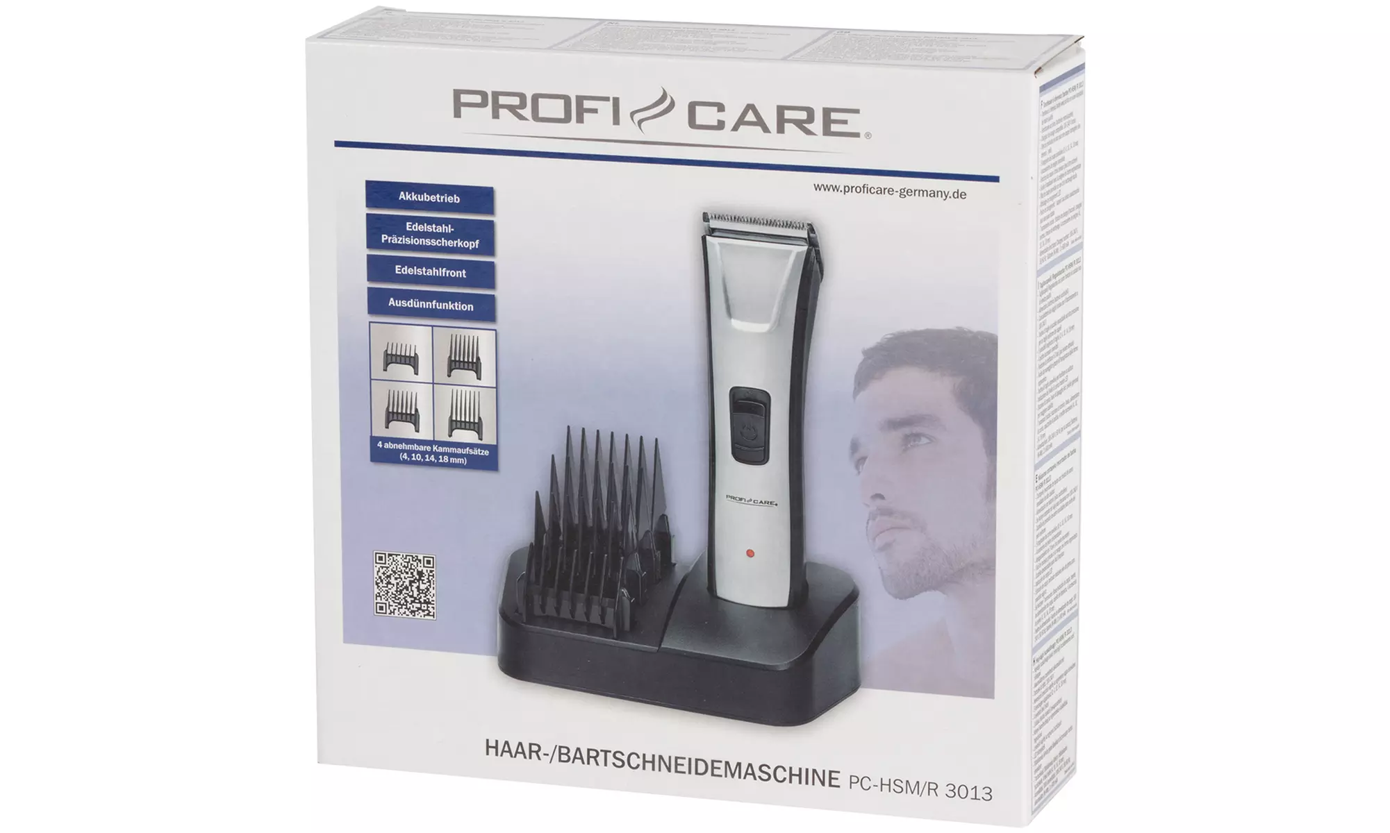 Tondeuse cheveux et barbe Proficare, sabots amovibles - Image 4