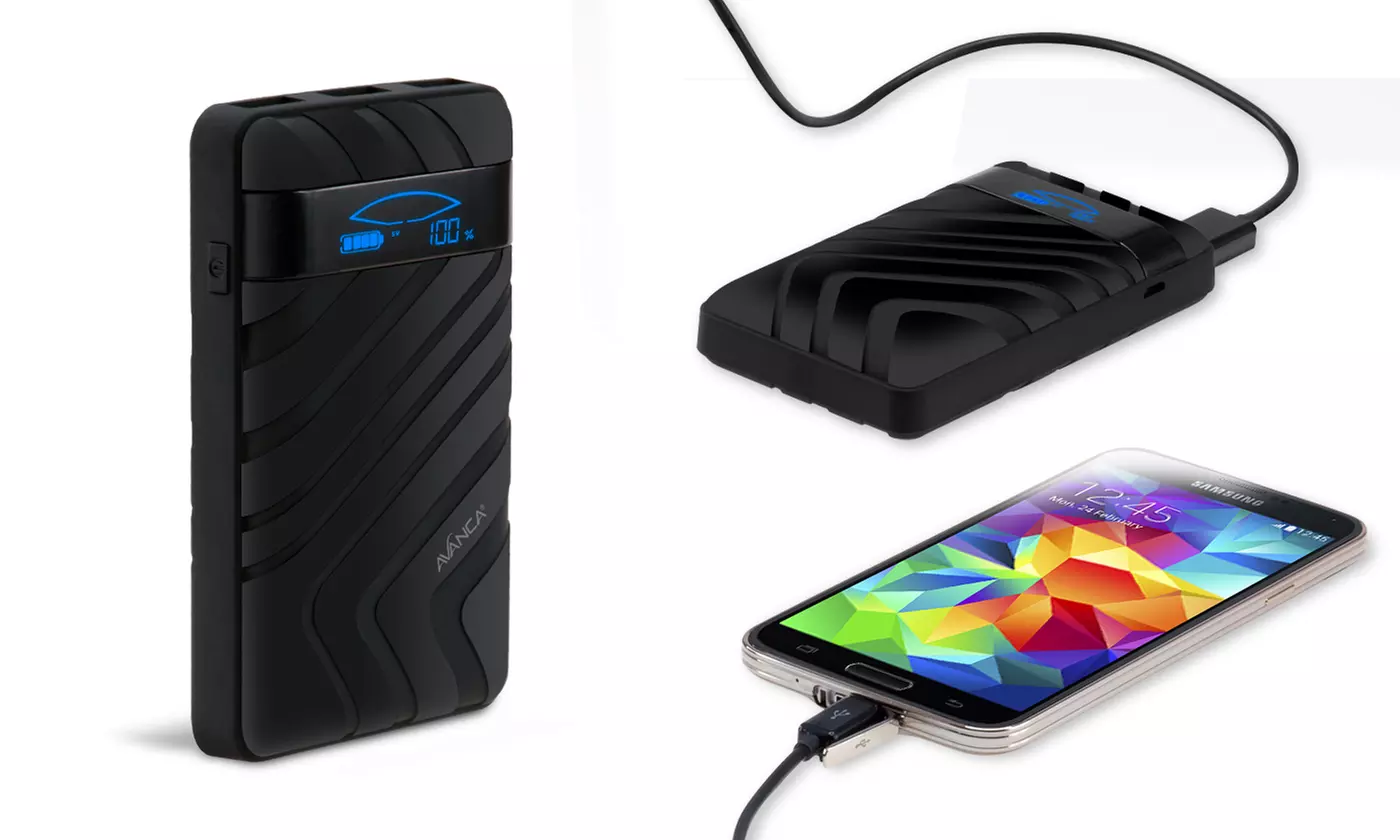 1 ou 2 batteries portables de secours 9000 mAh très longue durée Avanca - Second Medium