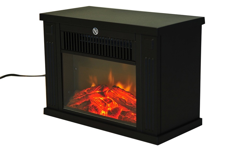 Image 5: HomCom Freestanding Fireplace