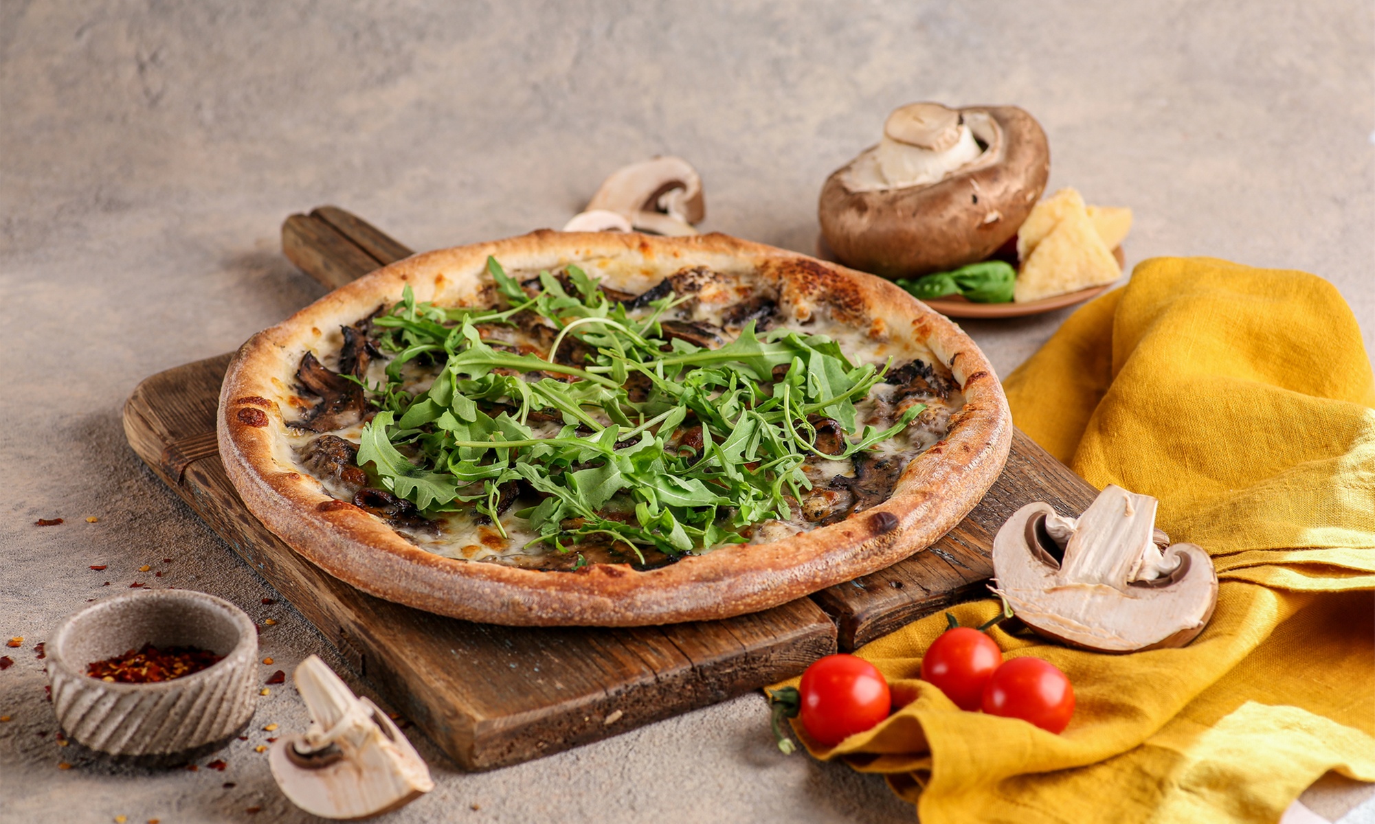 Relish with Classic or Premium Pizza!