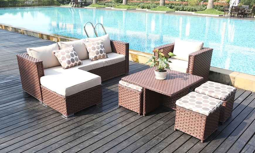 Image 8: Monaco Rattan Sets, Three Colours
