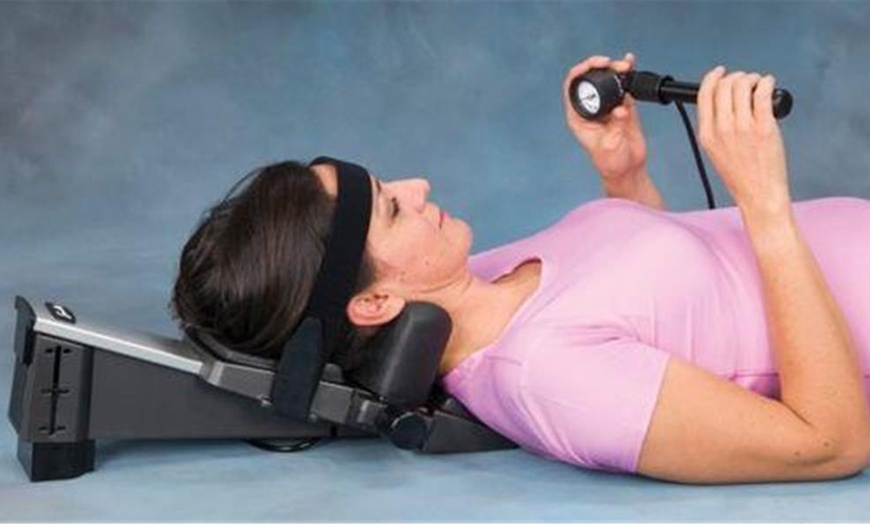 Saunders Cervical Traction Device with Chiropractic Headrest | Groupon