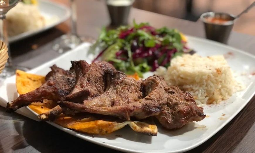 Image 6: Starter, Grill Combo or Veg Shish, & Drink for 1 or 2/Platter for Four