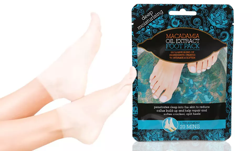 3 packs hydratants en profondeur pour les pieds à base d'huile d'arbre à thé, huile de coco, huile d'Argan et macadamia - Second Medium