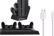 1 ou 2 stations de chargement pour PS4 avec fonction ventilation et ports USB pour 2 manettes - Second Medium