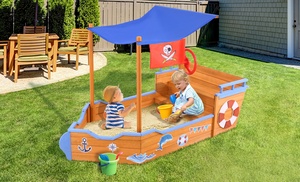 Kids' Pirate Boat Sandpit 