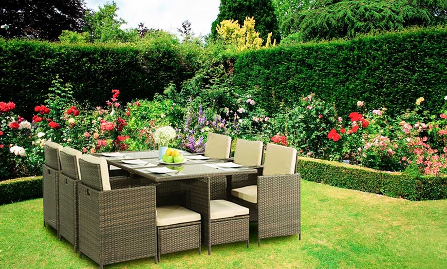 Image 7: Rattan-Effect Garden Set