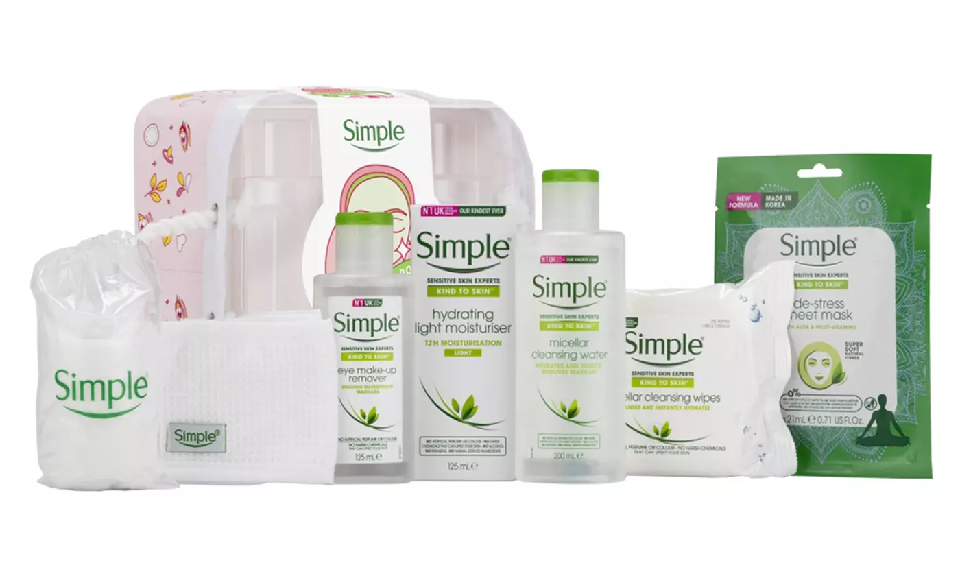 1, 2, 3 o 4 sets de regalo de cuidado facial Simple - Primary Image