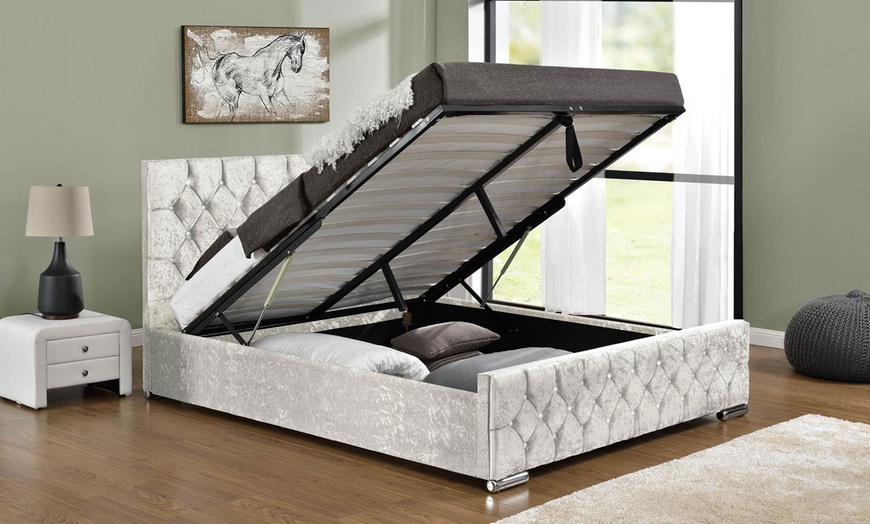 Up To 50% Off Arya Ottoman Bed | Groupon