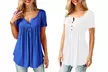 1 o 2 bluse da donna con bottoni disponibili in 3 colori e 4 taglie - Image 6