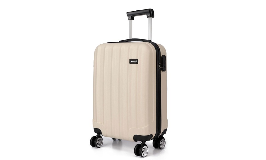 Image 14: Three Piece Set Four Wheels Hard Shell Suitcases