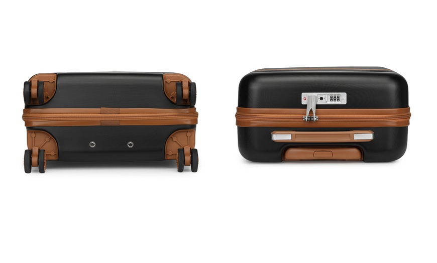 Image 4: Lightweight Hard Shell ABS+PC Suitcase with TSA Lock 