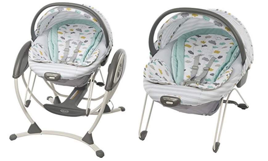 Image 1: Graco Two-in-One Gliding Swing