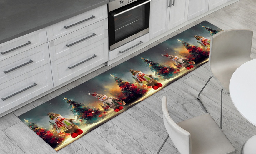 Image 5: Tappeto passatoia in stile natalizio Made in Italy