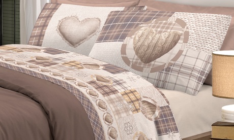 Completo letto di flanella disponibile in 3 misure e 3 colori