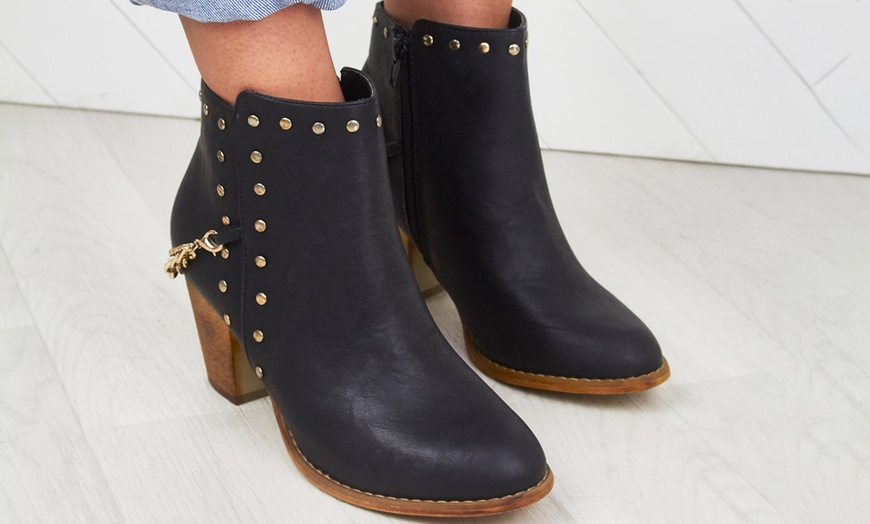 Image 2: Women's Ankle Western-Style Boots