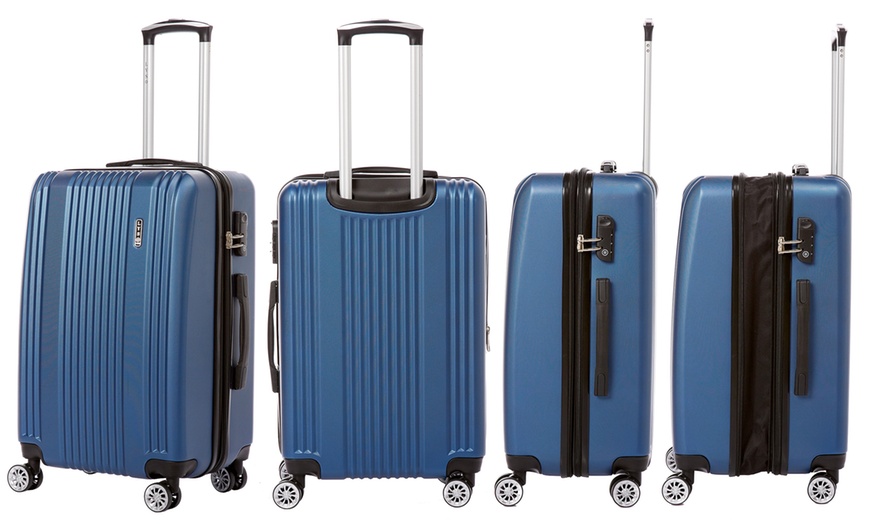 Image 3: Panama Trolley Suitcase Set