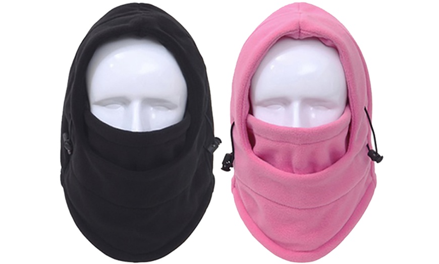 Image 12: Six-in-One Winter Thermal Fleece Hat