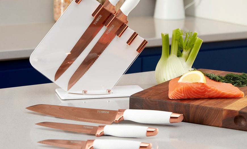 Image 19: Tower Five-Piece Knife Set