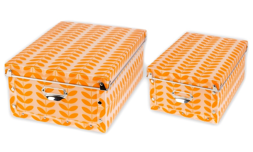 Image 3: Four Patterned Storage Boxes