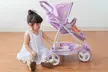 Poussette 2-en-1 pliable pour poupons et poupées marque Teamson - Second Medium