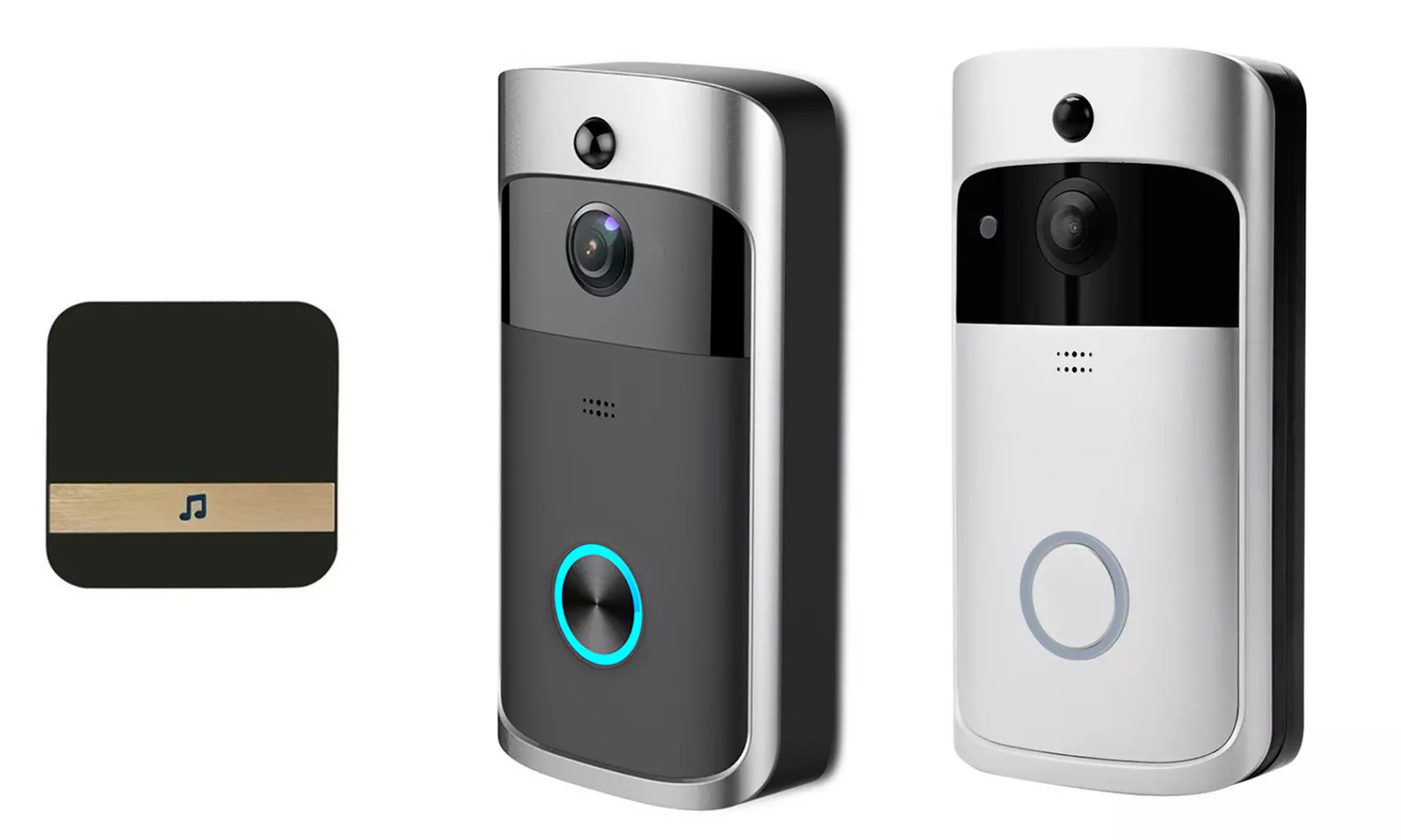 Sonnette vidéo de porte sans fil  avec connexion Wi-Fi - Primary Image