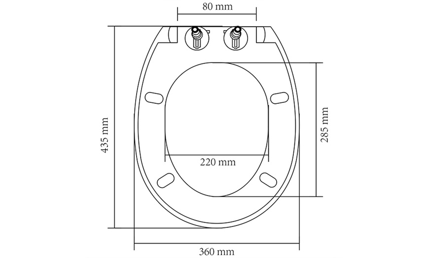 Image 12: Abattant WC avec frein de chute