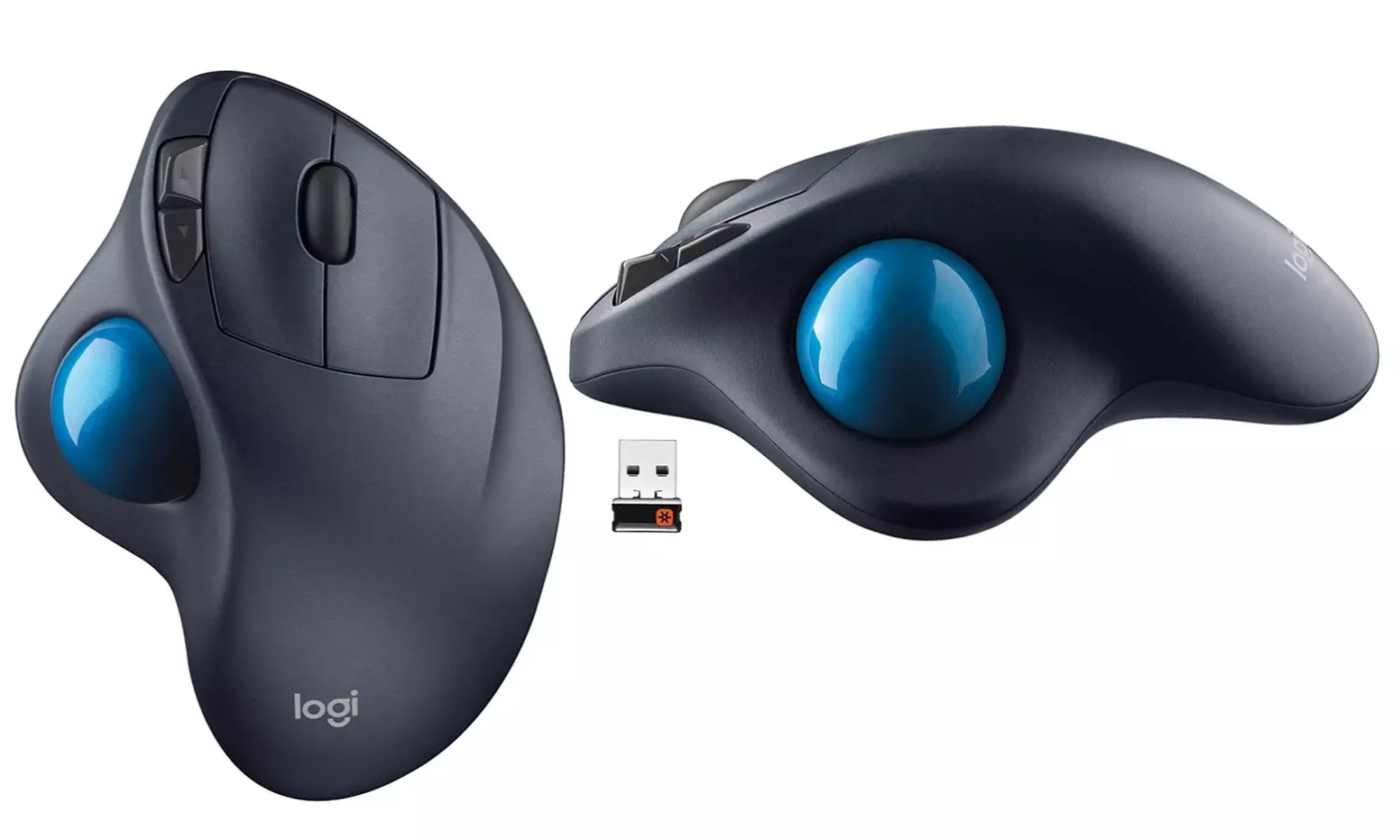 Logitech M570 Ergonomic Wireless Trackball Mouse (Open Box) - Primary Image