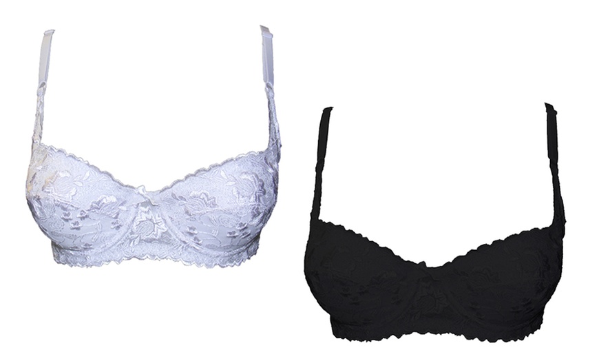 Image 1: Lace Gel Push-Up Bra 