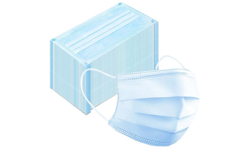 Image 4: 50 Disposable Travel Breathable Face Masks