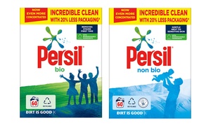  One or Two Packs of Persil Bio or Non-Bio Washing Powder 3kg 