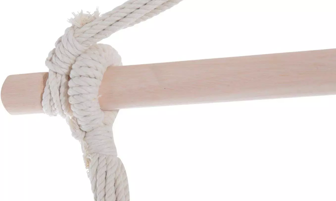 Outsunny Outdoor Hanging Rope Chair with Cotton Rope