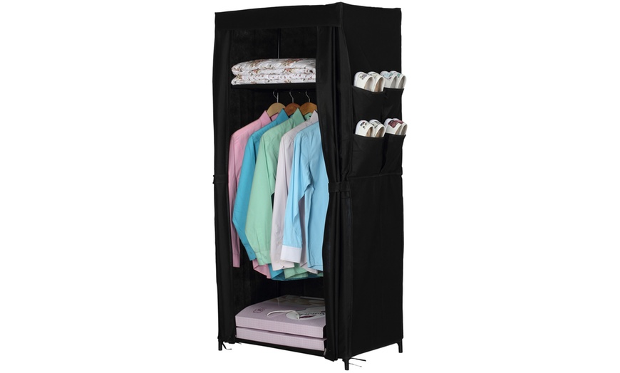 Image 7: Corner Canvas Wardrobe