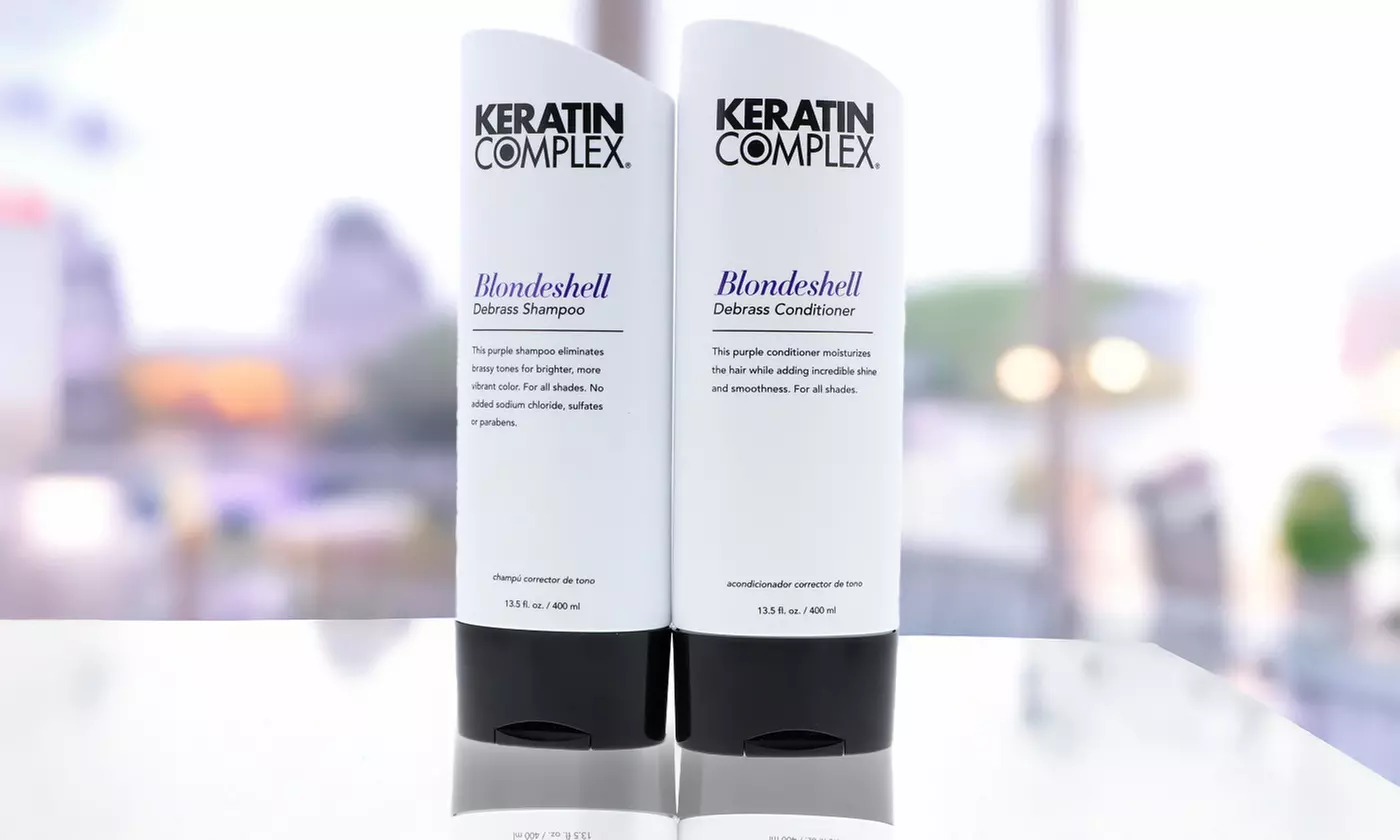Keratin Complex Blondeshell Debrass Shampoo (White) 13.5oz,Conditioner13.5oz Set - Primary Image