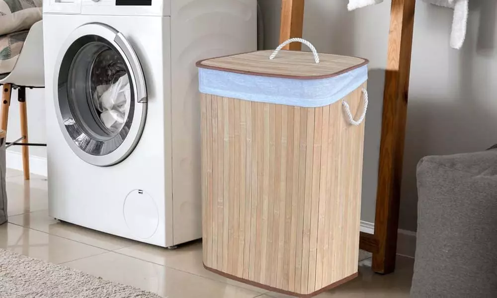 Cesto Portabiancheria In Bambù