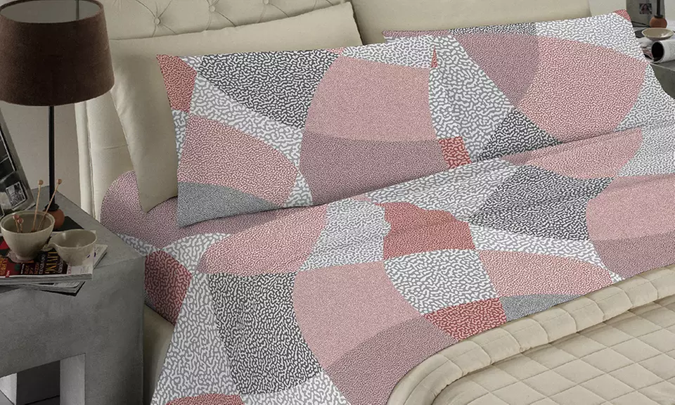 Completo Lenzuola No Stiro, Microfibra effetto Seta, Made in Italy